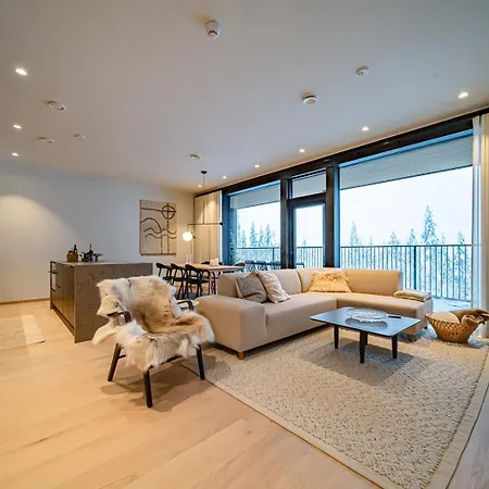 Fjaellen Aurora Luxe Ski-in Ski-out By Aavalevi 아파트 레비