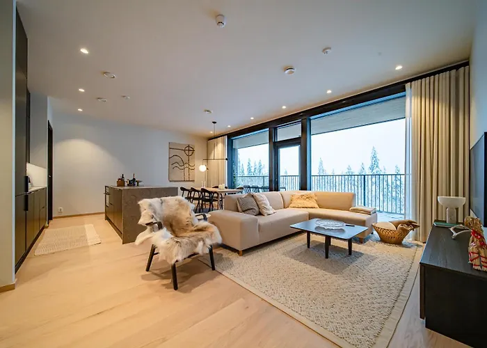 Fjaellen Aurora Luxe Ski-in Ski-out By Aavalevi 아파트 레비